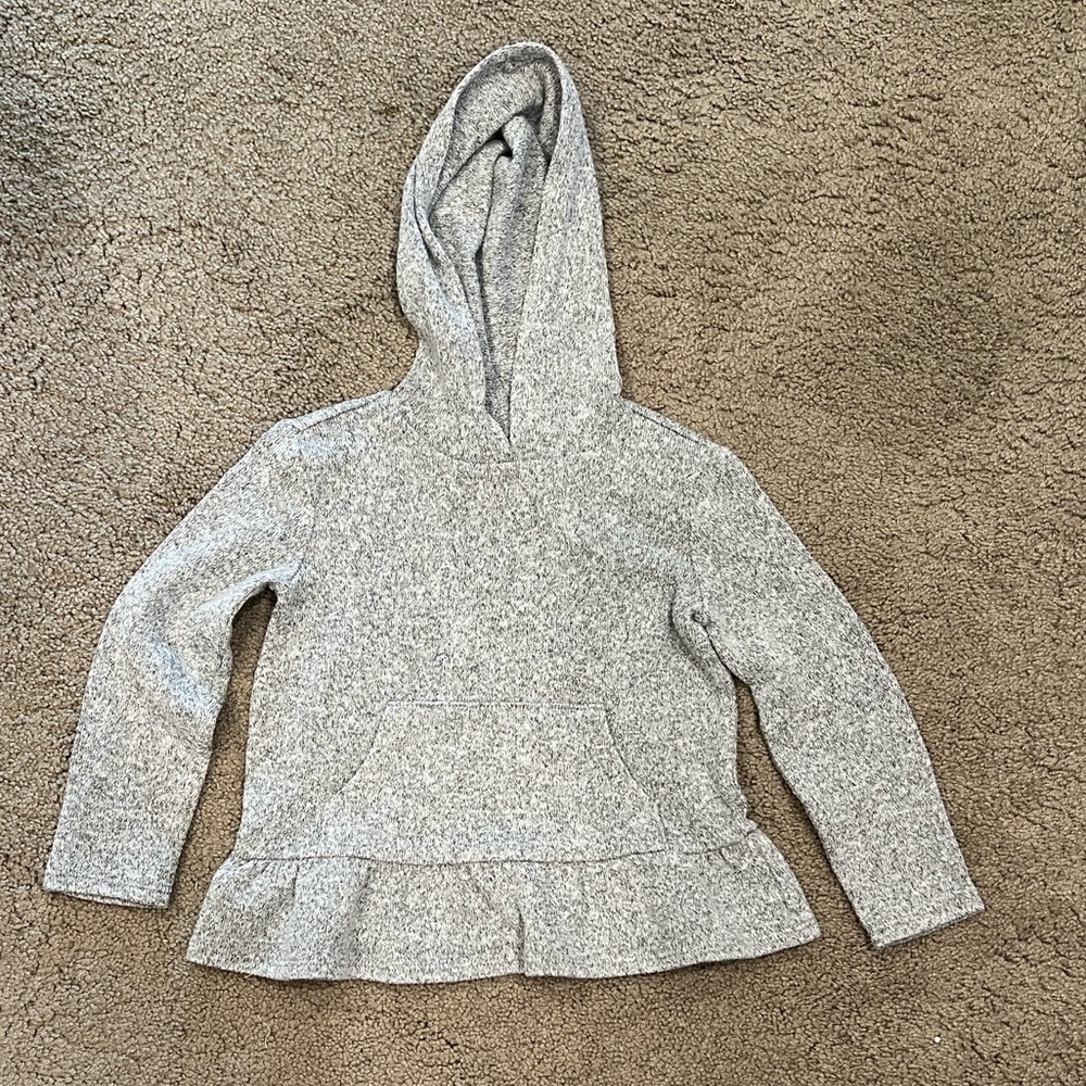Gray Hooded Pullover